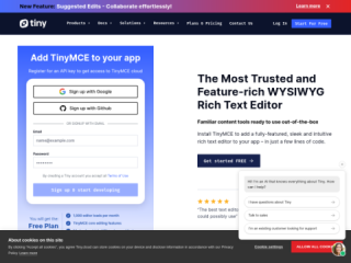 TinyMCE: Feature-Rich WYSIWYG Rich Text Editor