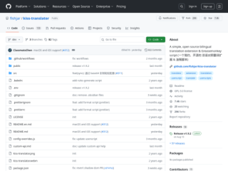 KISS Translator: Open Source Bilingual Translation Browser Extension