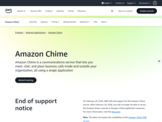 Amazon Chime: Video Conferencing and Online Meetings
