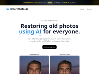 Restore Old Photos with Face Photo Restorer