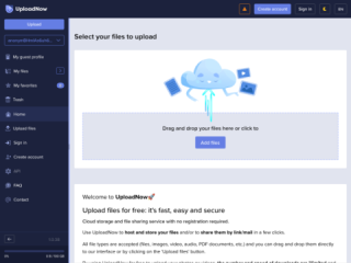 UploadNow: Free File Storage and Sharing Service