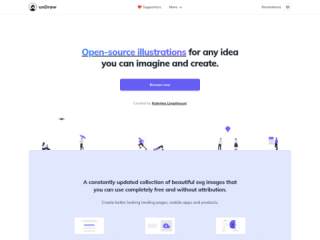 unDraw - Open Source Illustrations for Any Idea