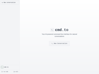 Cmd.to: AI-Powered Command Line Interface for Natural Conversations