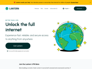Lantern: Unlock the Full Internet with Fast, Reliable, and Secure Access