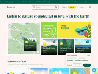 Nature Soundmap: Explore Immersive Natural Soundscapes from Around the World