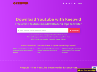 Keepvid: Free YouTube Video Downloader and MP3 Converter