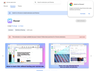 Hover Chrome Extension for Link Previews