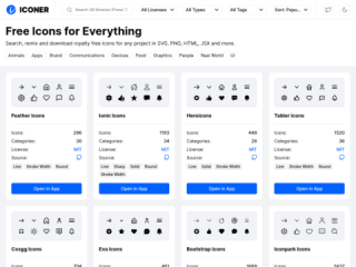 Iconer: Free Icons for Everything