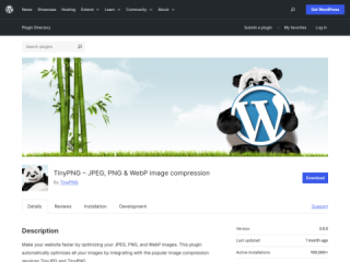 TinyPNG - JPEG, PNG &amp; WebP Image Compression WordPress Plugin