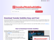 Download Youtube Subtitles in Multiple Formats