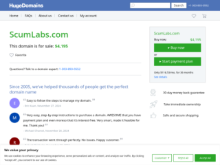 ScumLabs Domain for Sale
