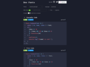 Dev Fonts: Interactive Font Preview for Developers