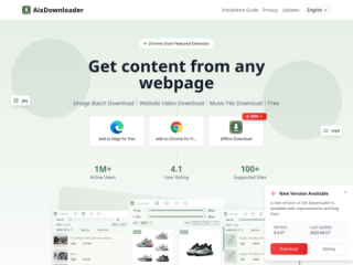 AixDownloader - Download Anything from Any Webpage