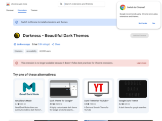 Darkness - Beautiful Dark Themes for Chrome