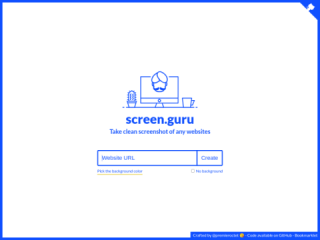 Screen Guru - Capture Clean Website Screenshots Online