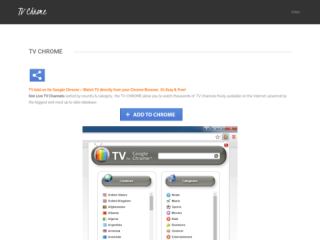 TV CHROME - Watch TV Directly from Google Chrome